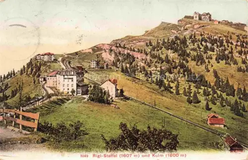 AK / Ansichtskarte Rigi Staffel SZ und Kulm Panorama