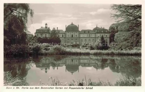 AK / Ansichtskarte BONN Rhein Partie aus dem Botanischen Garten mit Poppelsdorfer Schloss