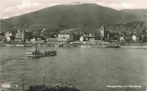 AK / Ansichtskarte Koenigswinter Rhein mit Petersberg