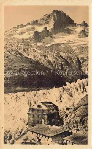 AK / Ansichtskarte Gletscher Ferner Glacier Glaciar Ghiacciaio-- Furkastrasse Belvedere Rhone