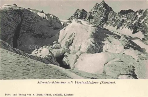 AK / Ansichtskarte Gletscher Ferner Glacier Glaciar Ghiacciaio-- Silvretta Gletscher Verstanklahorn Klosters