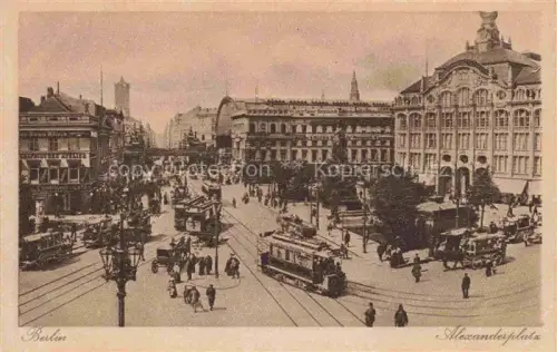 AK / Ansichtskarte STRAssENBAHN Tramway-- Berlin Alexanderplatz 