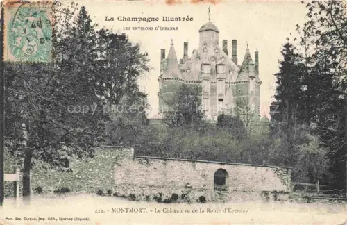 AK / Ansichtskarte Montmort-Lucy Epernay 51 Marne La Chateau Route d Epernay