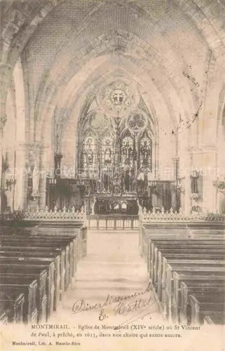 AK / Ansichtskarte Montmirail Epernay 51 Marne Eglise de Montmirail 