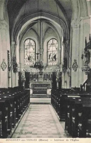 AK / Ansichtskarte Jonchery-sur-Vesle REIMS 51 Marne Interier de l Eglise
