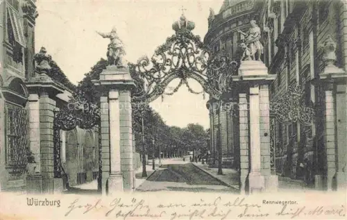 AK / Ansichtskarte WueRZBURG Bayern Rennwegertor