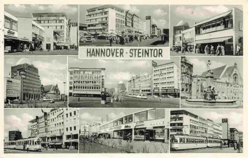 AK / Ansichtskarte HANNOVER  CITY Motive am Steintor Brunnen Strassenbahn