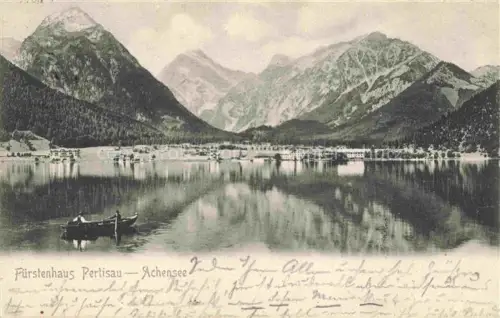 AK / Ansichtskarte Pertisau Achensee Tirol AT Blick ueber den See Alpen Hotel Fuerstenhaus