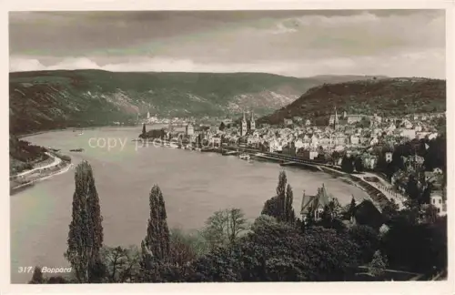 AK / Ansichtskarte Boppard Rhein Rheinland-Pfalz Rheinpartie Fliegeraufnahme