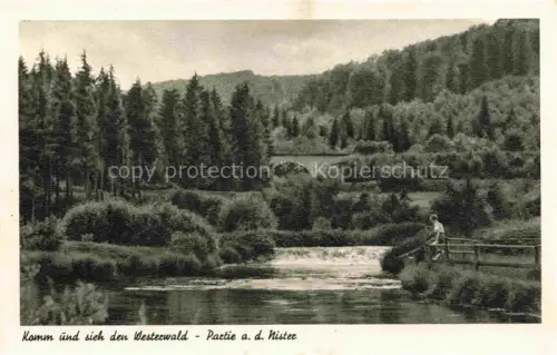 AK / Ansichtskarte Nister Westerwaldkreis Rheinland-Pfalz Partie an der Nister