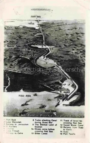 AK / Ansichtskarte SUEZ Canal de Egypt The Suez Canal