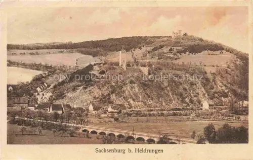 AK / Ansichtskarte Sachsenburg Heldrungen Kyffhaeuserkreis Thueringen Panorama