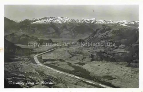 AK / Ansichtskarte Triesenberg Liechtenstein FL Blick ins Rheintal