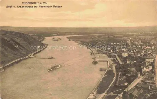 AK / Ansichtskarte Andernach Rhein Rheinland-Pfalz Blick vom Krahnenberg ins Neuwieder Becken
