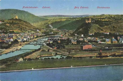 AK / Ansichtskarte Niederlahnstein Lahnstein Rheinland-Pfalz Lahntal Burg Lahneck Oberlahnstein