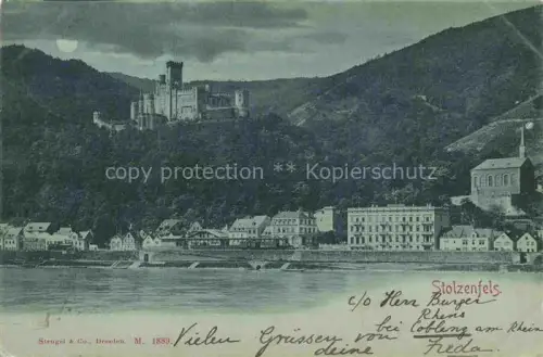 AK / Ansichtskarte Stolzenfels Schloss Koblenz Rhein Rheinpartie 