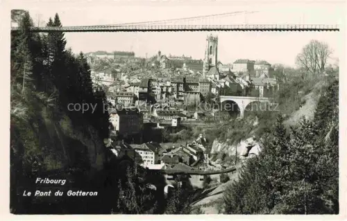 AK / Ansichtskarte FRIBOURG  FR Le Pont du Gotteron Poste militaire