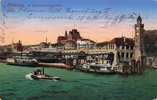 AK / Ansichtskarte HAMBURG  CITY St Pauli Landungsbruecke