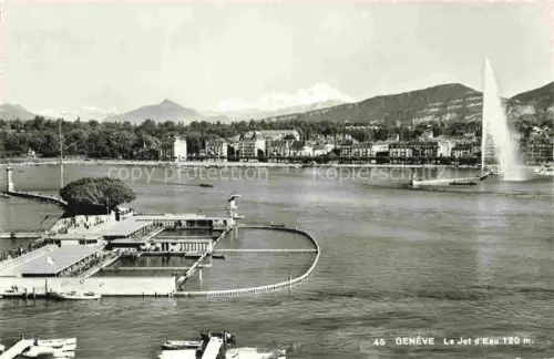 AK / Ansichtskarte GENEVE Genf GE Le Jet d'Eau Vue panoramique