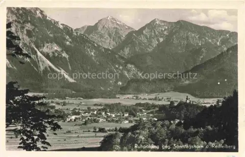 AK / Ansichtskarte Ruhpolding Bayern mit Sonntagshorn und Reiffelberg
