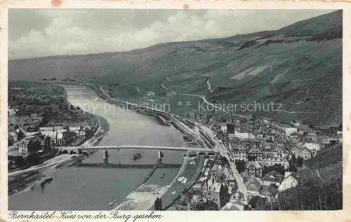 AK / Ansichtskarte BERNKASTEL-KUES Berncastel Rheinland-Pfalz Blick von der Burg