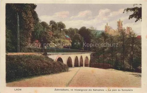 AK / Ansichtskarte LAON 02 Aisne Zahnradbahn mit Kathedrale
