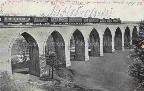 AK / Ansichtskarte HOF  SAALE Bayern Saalebruecke 