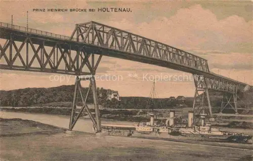 AK / Ansichtskarte Holtenau Kiel Prinz Heinrich Bruecke