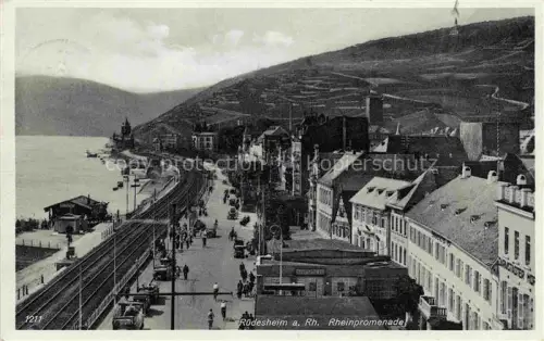 AK / Ansichtskarte RueDESHEIM am Rhein Hessen Rheinpromenade