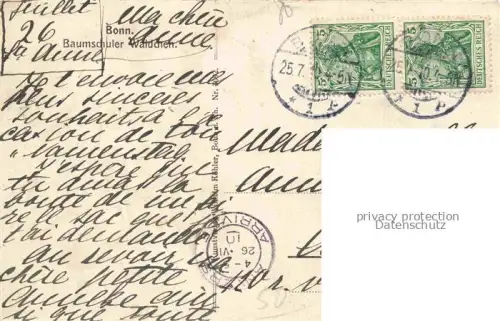 AK / Ansichtskarte BONN Rhein Baumschuler Waeldchen Springbrunnen