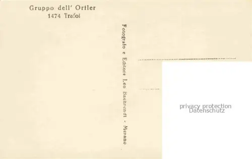 AK / Ansichtskarte Trafoi Stilfs Bolzano Suedtirol IT Panorama Ortler Gruppe