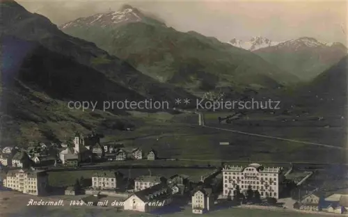 AK / Ansichtskarte Andermatt UR mit dem Urserental