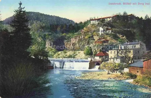 AK / Ansichtskarte INNSBRUCK Tirol AT Sillfall mit Berg Isel