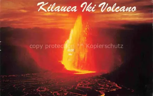 AK / Ansichtskarte Vulkane Geysire Vulcans Geysers-- Hawaii Kilauea IKI 