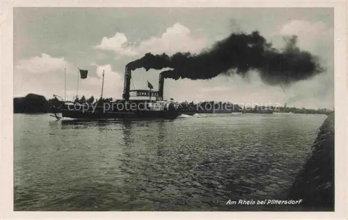 AK / Ansichtskarte Plittersdorf Rastatt Rheindampfer