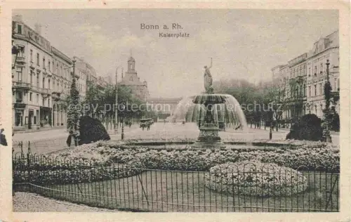 AK / Ansichtskarte BONN Rhein Kaiserplatz Brunnen Feldpost