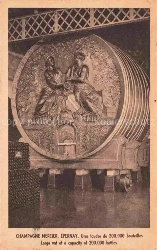AK / Ansichtskarte EPERNAY 51 Marne Champagne Mercier Fass