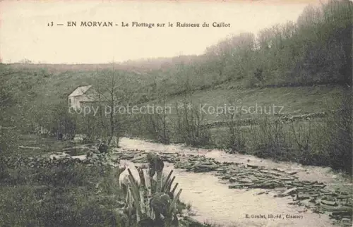 AK / Ansichtskarte CLAMECY 58 Nievre Morvan Flottage sur le Ruisseau du Caillot