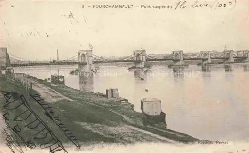AK / Ansichtskarte Fourchambault NEVERS 58 Nievre Pont suspendu