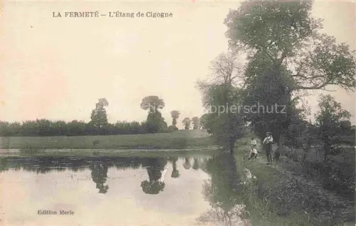 AK / Ansichtskarte La Fermete NEVERS 58 Nievre L Etang de Cigogne