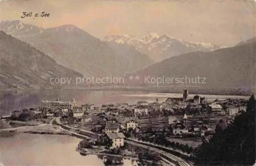 AK / Ansichtskarte ZELL AM SEE Pinzgau-Pongau AT Panorama Seepartie