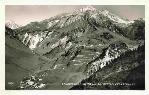 AK / Ansichtskarte Stuben Arlberg Flexenstrasse Vorarlberg AT Fliegeraufnahme