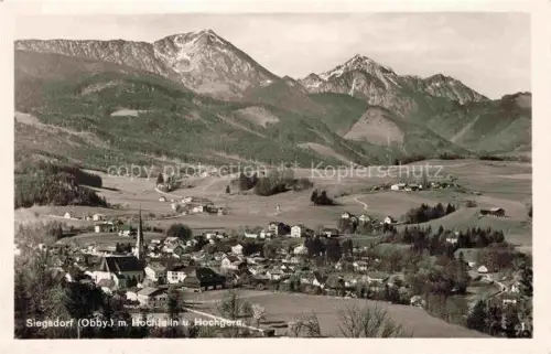 AK / Ansichtskarte Siegsdorf  Oberbayern Traunstein Fliegeraufnahme mit Hochfelln und Hochgern