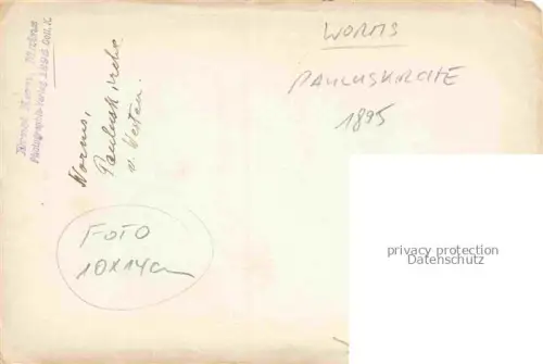 AK / Ansichtskarte WORMS Rhein Pauluskirche