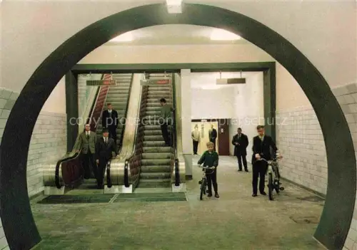 AK / Ansichtskarte Rendsburg Schleswig-Holstein Fussgaengertunnel unter dem Nord-Ostsee-Kanal