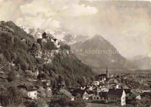 AK / Ansichtskarte Vaduz Liechtenstein FL Schloss Vaduz Panorama