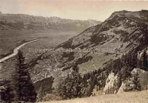 AK / Ansichtskarte Triesenberg Liechtenstein FL Walser Heuberg Rheintalblick