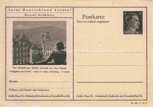 AK / Ansichtskarte HEIDELBERG  Neckar Heidelberger Schloss Serie Lernt Deutschland kennen