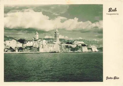 AK / Ansichtskarte Rab  Croatia Ansicht vom Meer aus