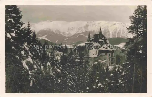 AK / Ansichtskarte Semmering Niederoesterreich AT Suedbahnhotel mit der Rax